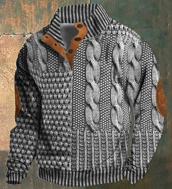 Lionel | Cozy Patterned Knit Sweater