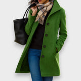 Carla | Classic Coat with Elegant Buttons