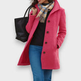 Carla | Classic Coat with Elegant Buttons