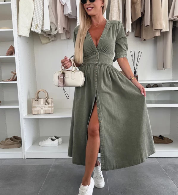 Isla™ | Radiant Denim Dress