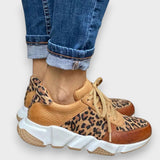 Nuria | Comfortable Leopard Sneakers