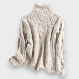 Kensia – Cashmere Jumper with Cable Knit