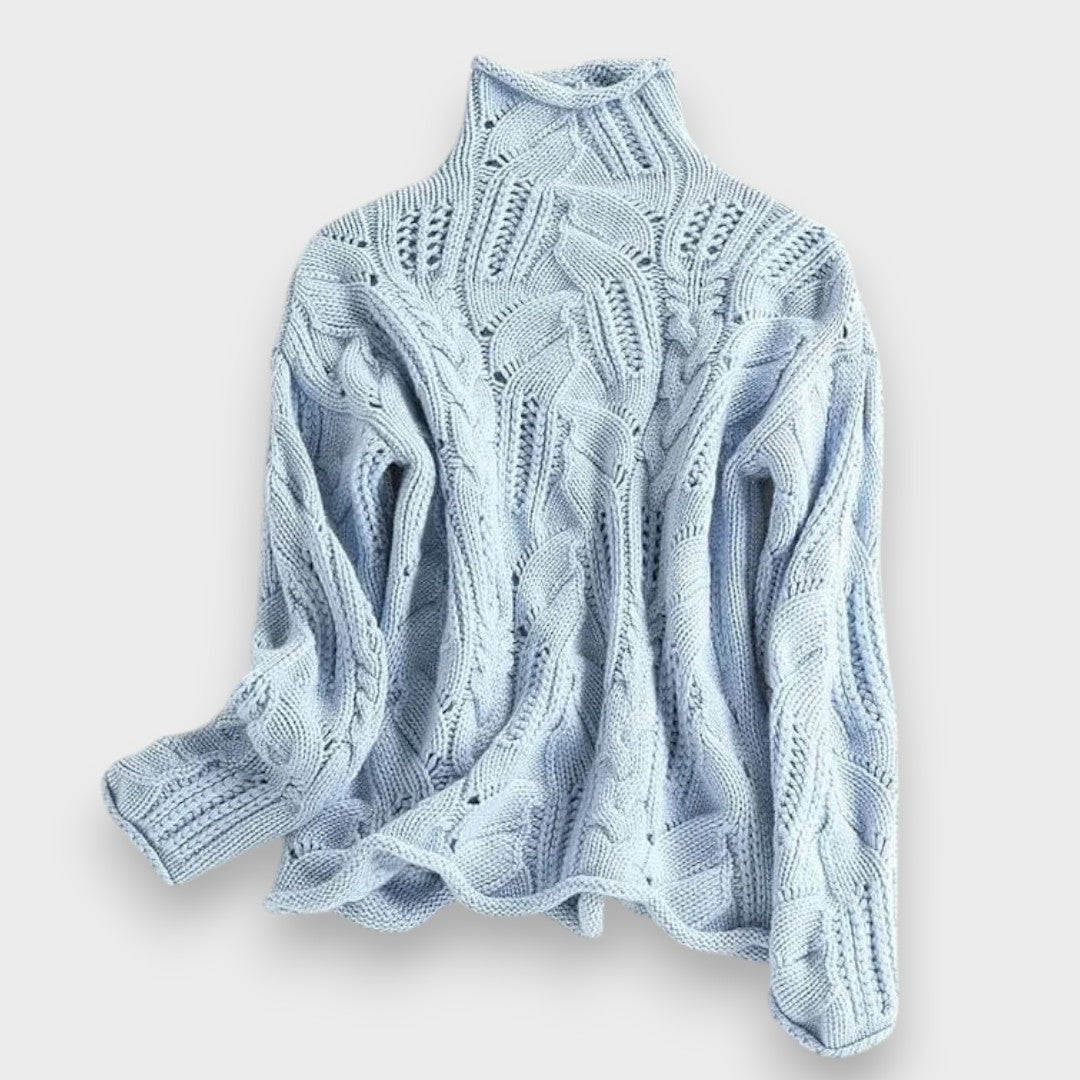 Kensia – Cashmere Jumper with Cable Knit