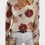 Carina | Delicate Floral Sweater
