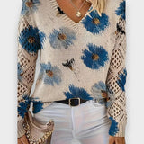 Carina | Delicate Floral Sweater