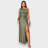 Zarra | Elegant One-Shoulder Maxi Dress