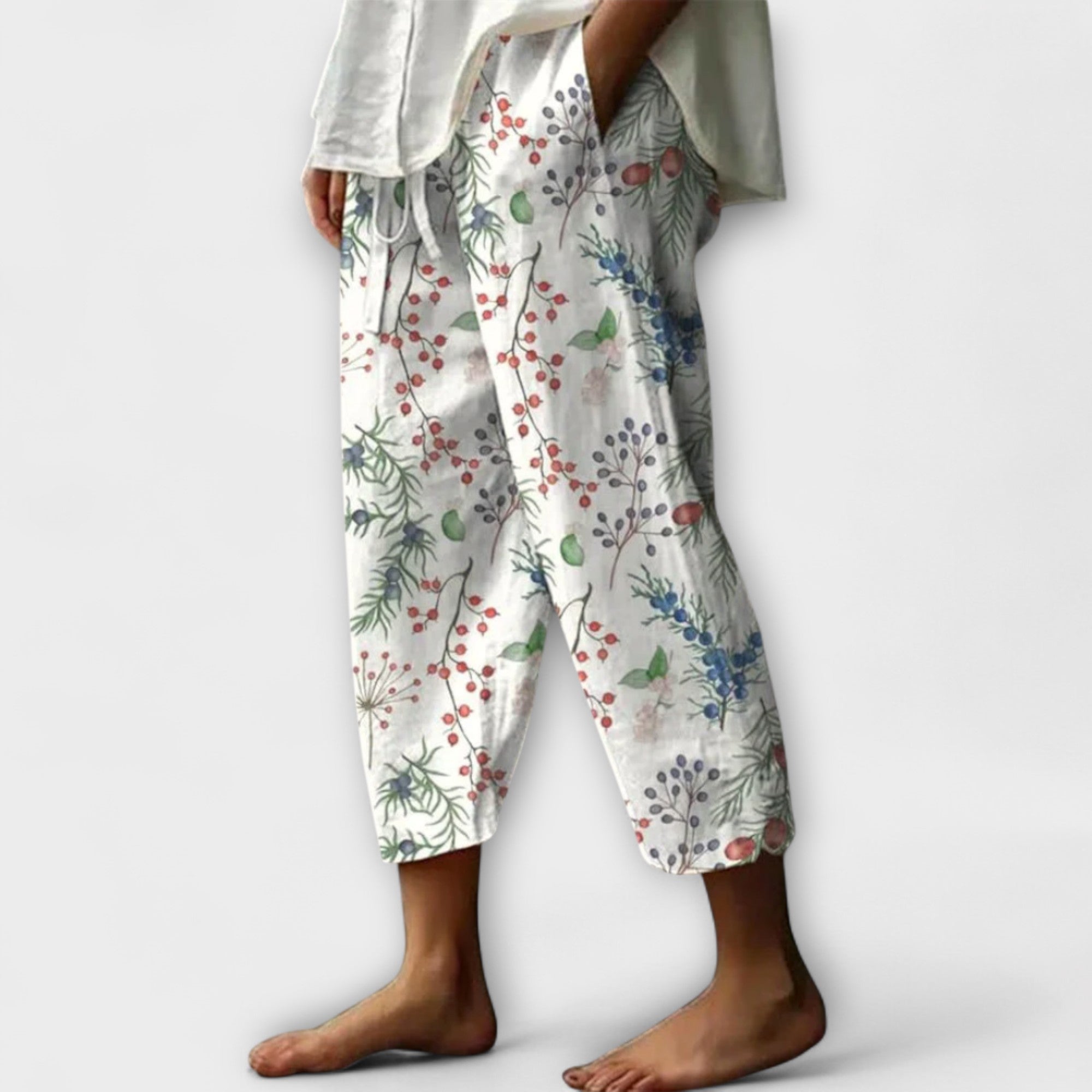 Airish – Characteristically Printed Casual Button Trousers